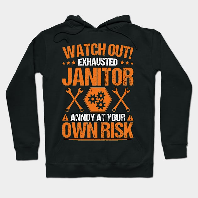 Janitor Caretaker Gift Idea Present Hoodie by Krautshirts